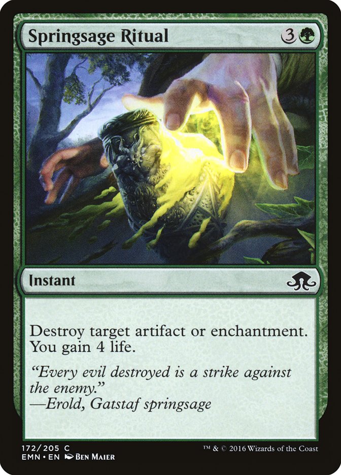 Springsage Ritual [Eldritch Moon] Foil