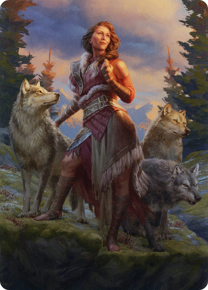Arlinn, the Pack's Hope // Arlinn, the Pack's Hope  [Midnight Hunt Art Series] (Borderless) Foil