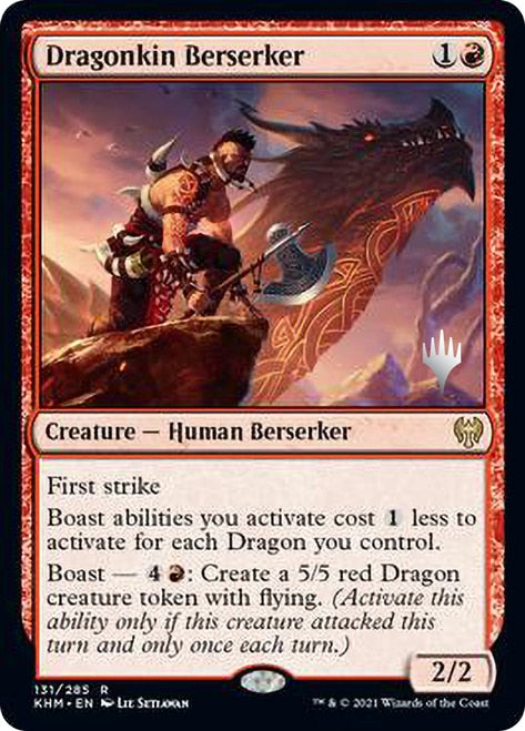 Dragonkin Berserker (Promo Pack) [Kaldheim Promos] Foil