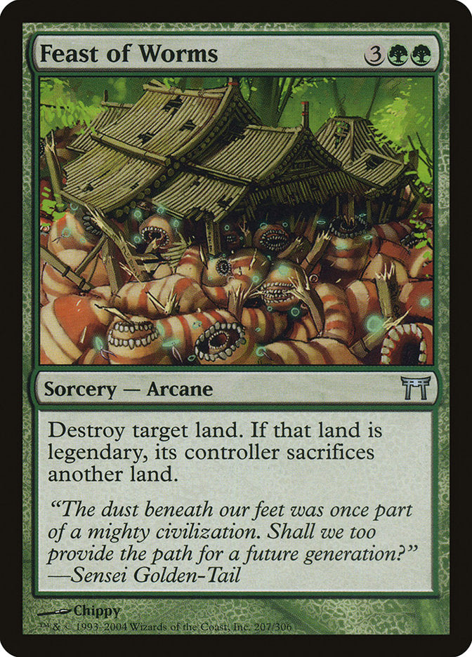 Feast of Worms [Champions of Kamigawa] Foil