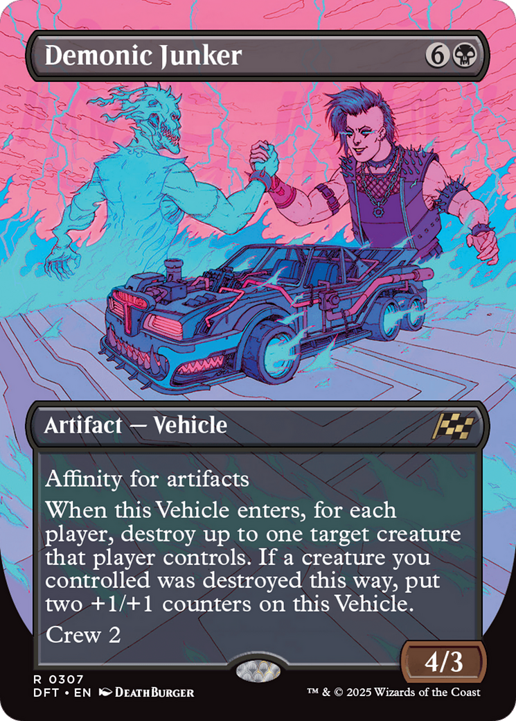 Demonic Junker (Borderless) [Aetherdrift] Foil