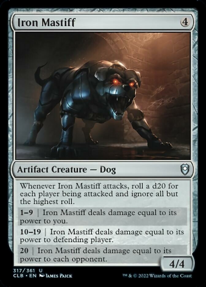 Iron Mastiff [Commander Legends: Battle for Baldur's Gate] Foil