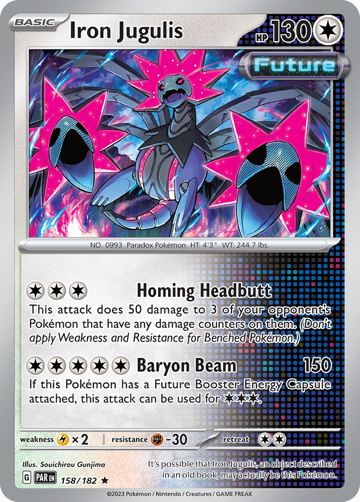 Iron Jugulis (158/182) [Scarlet & Violet: Paradox Rift] Reverse Holofoil