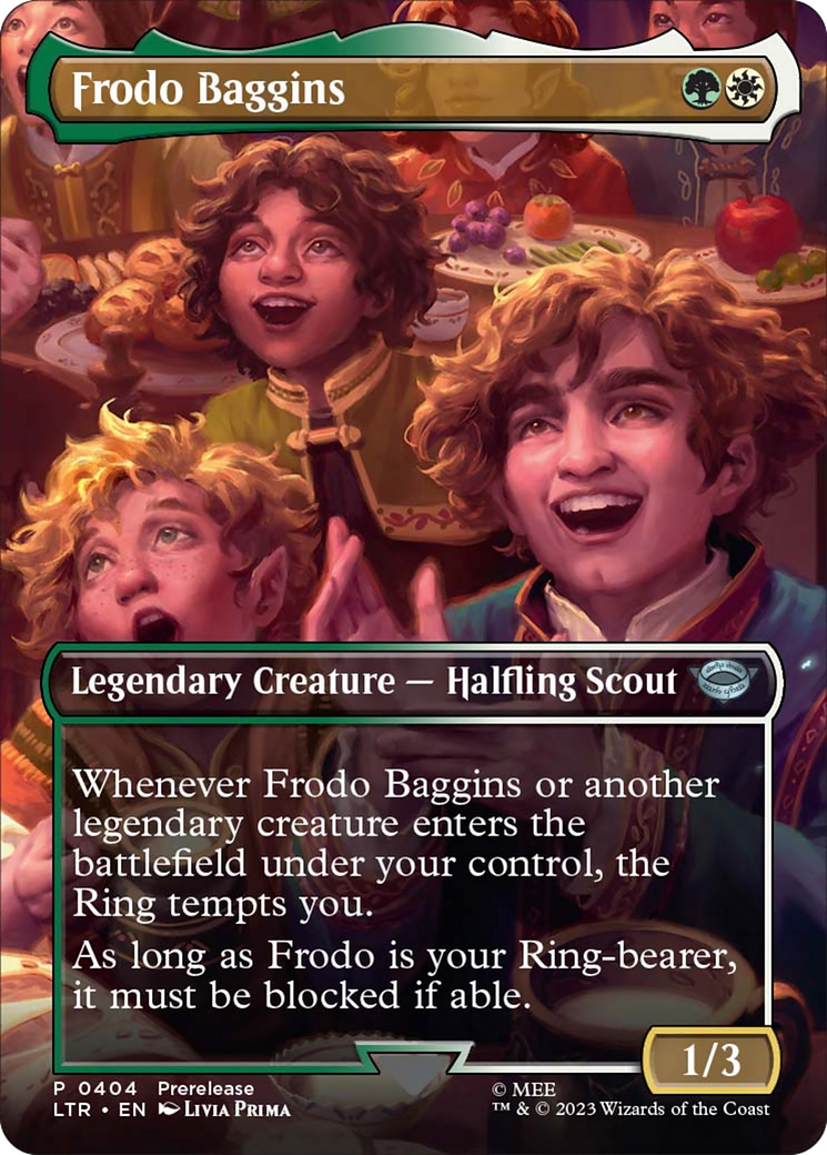 Frodo Baggins (Borderless Alternate Art) [The Lord of the Rings: Tales of Middle-Earth] Foil