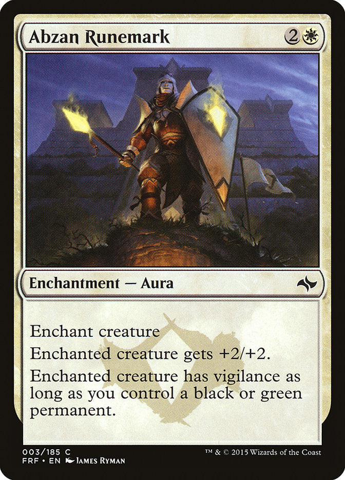 Abzan Runemark [Fate Reforged] Foil