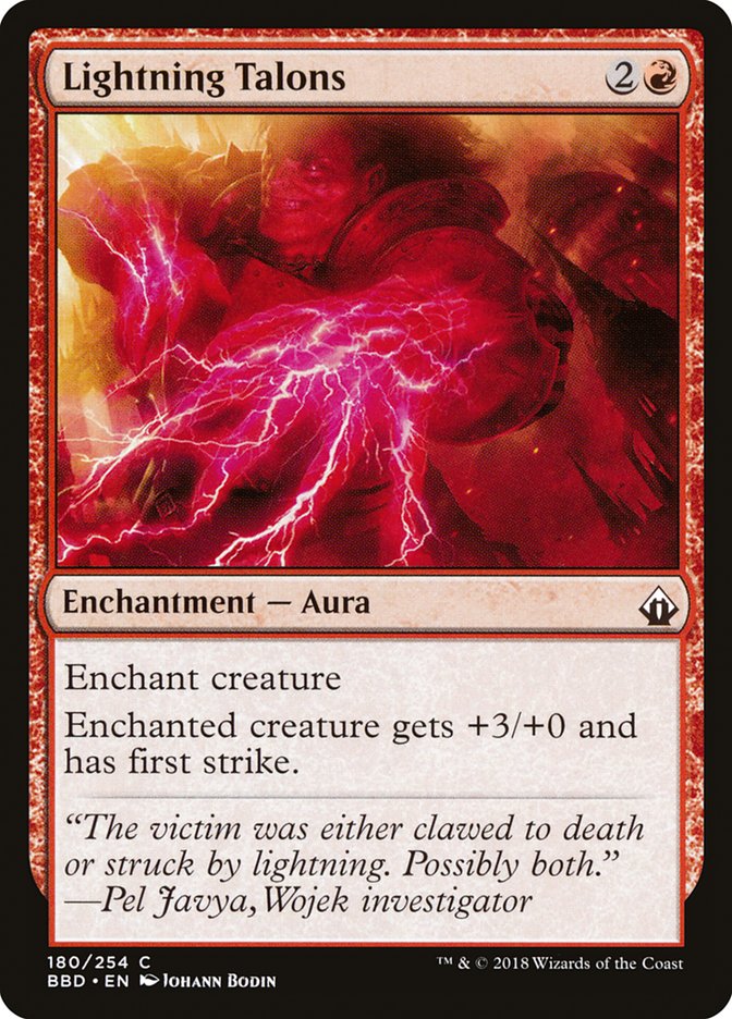 Lightning Talons [Battlebond] Foil