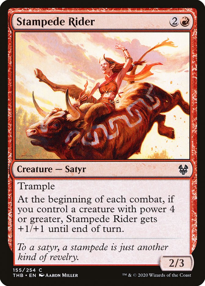 Stampede Rider [Theros Beyond Death] Foil