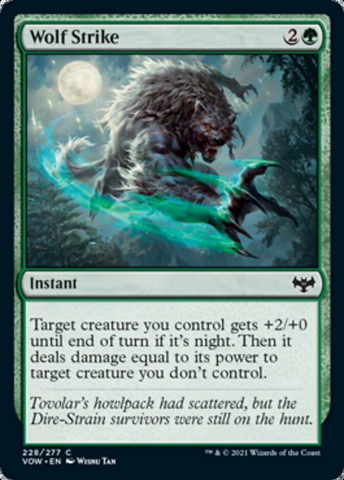 Wolf Strike [Innistrad: Crimson Vow] Foil