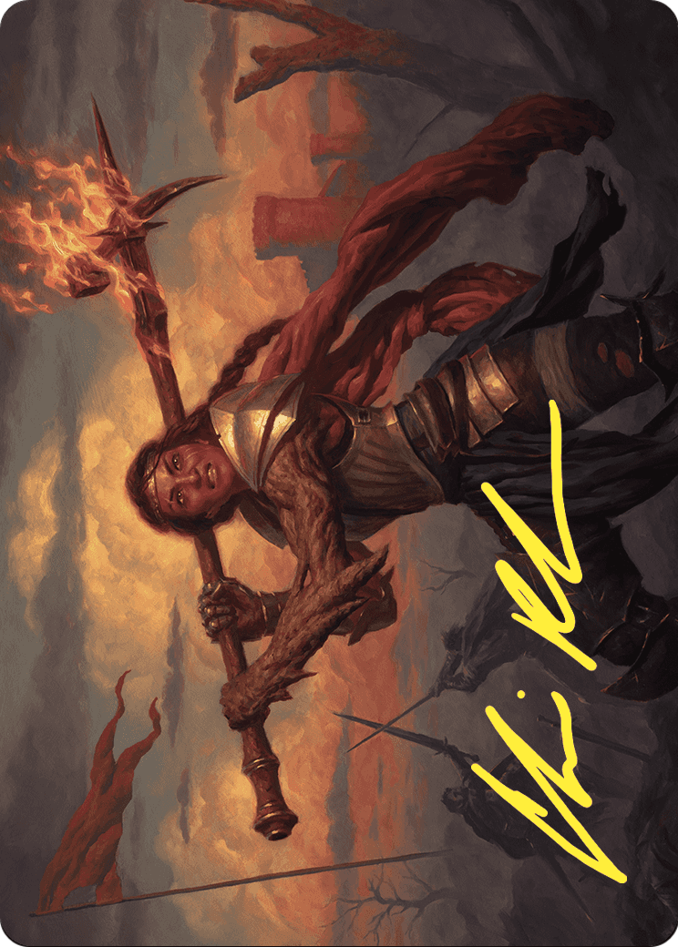 Imodane, the Pyrohammer // Imodane, the Pyrohammer  [Wilds of Eldraine Art Series] (Borderless) Foil