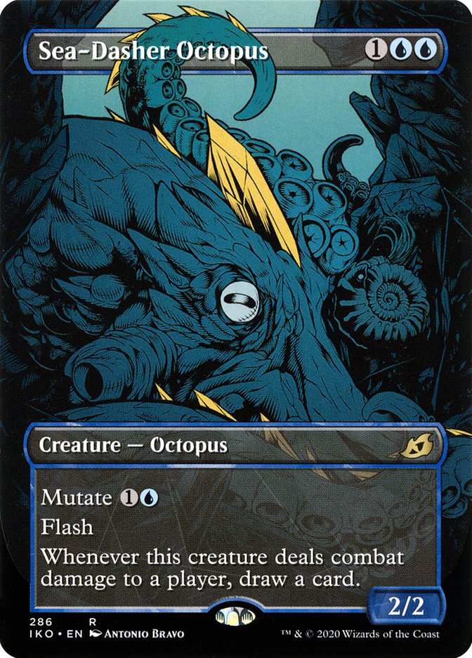 Sea-Dasher Octopus (Showcase) [Ikoria: Lair of Behemoths] Foil
