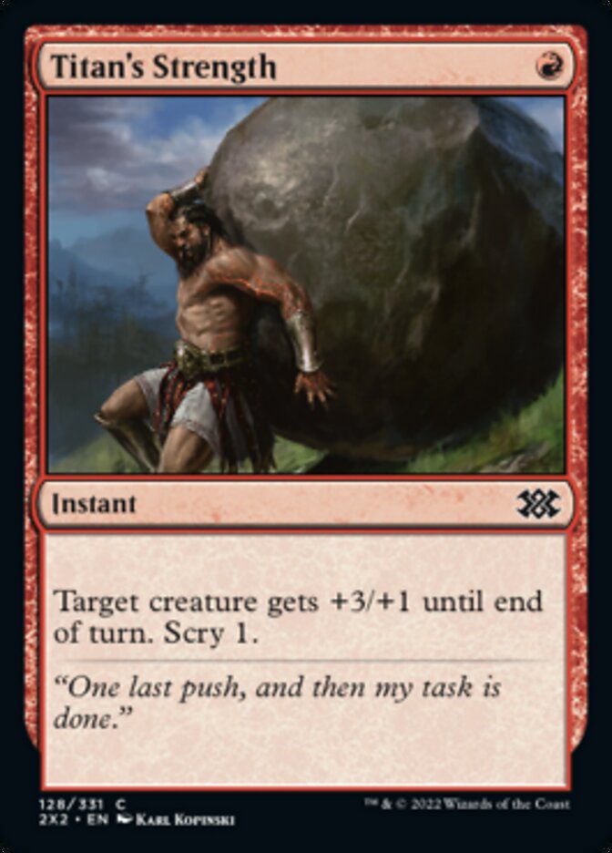 Titan's Strength [Double Masters 2022] Foil