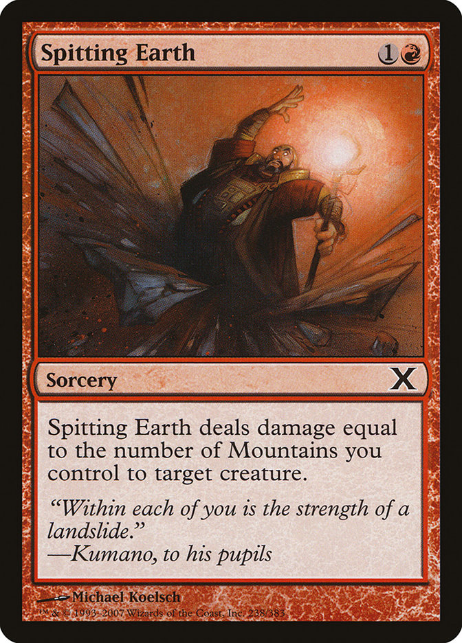 Spitting Earth [Tenth Edition] Foil