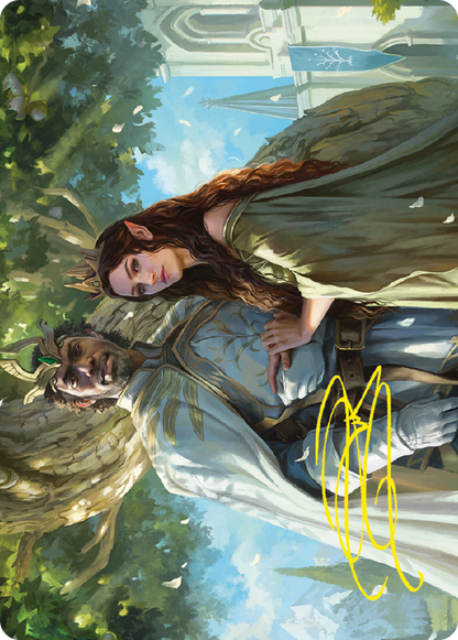 Aragorn and Arwen, Wed // Aragorn and Arwen, Wed  [Tales of Middle-earth Art Series] (Borderless) Foil