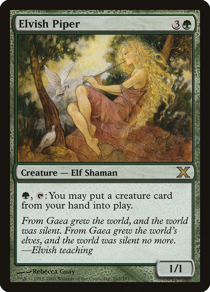 Elvish Piper [Tenth Edition] Foil