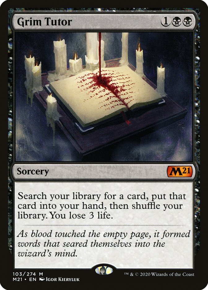 Grim Tutor [Core Set 2021] Foil