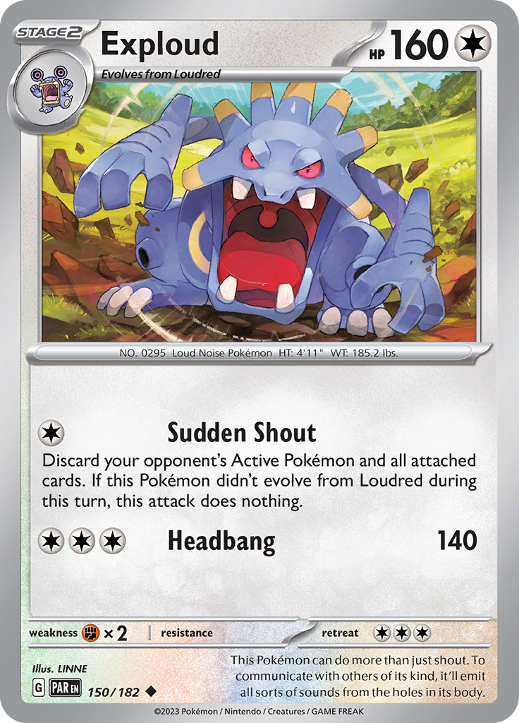 Exploud (150/182) [Scarlet & Violet: Paradox Rift] Reverse Holofoil