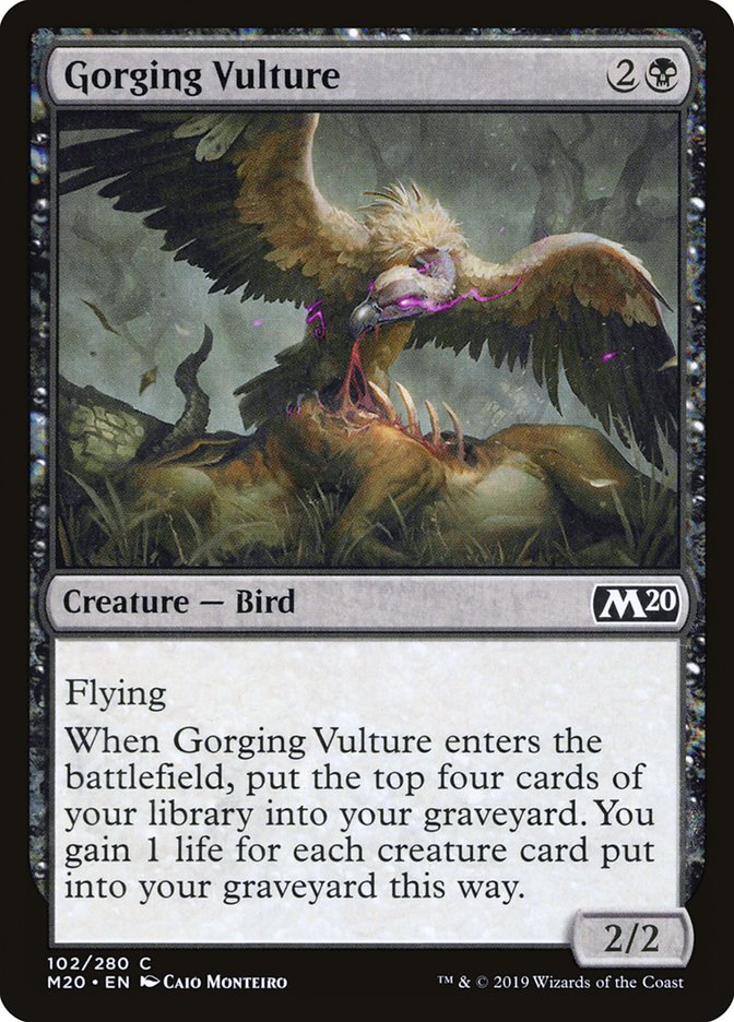 Gorging Vulture [Core Set 2020] Foil