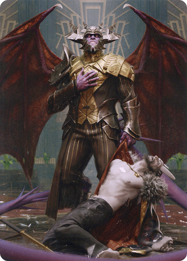 Ob Nixilis, the Adversary // Ob Nixilis, the Adversary  [New Capenna Art Series] (Borderless) Foil