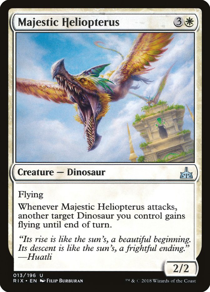 Majestic Heliopterus [Rivals of Ixalan] Foil