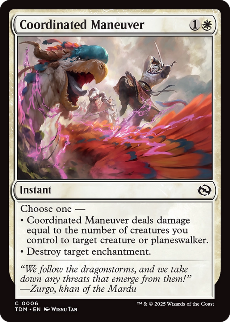 Coordinated Maneuver [Tarkir: Dragonstorm] Foil