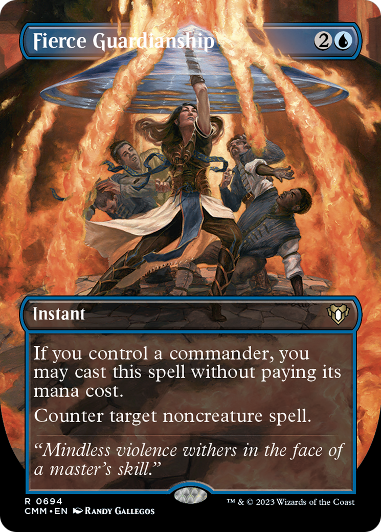Fierce Guardianship (Borderless Alternate Art) [Commander Masters] Foil