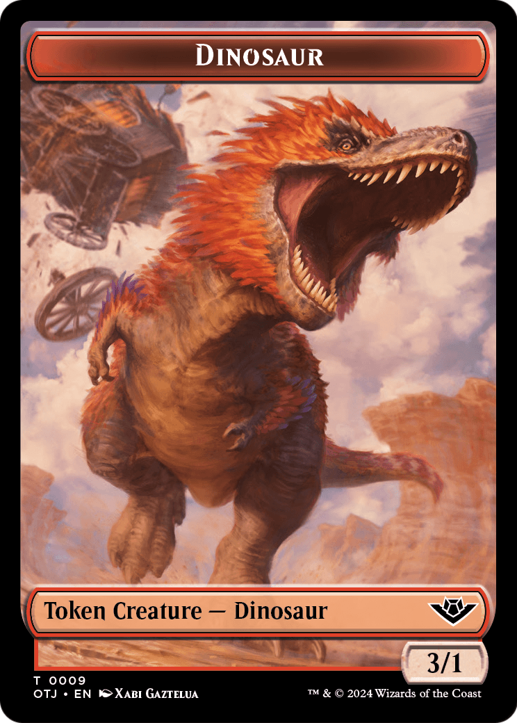 Dinosaur  [Outlaws of Thunder Junction Tokens]