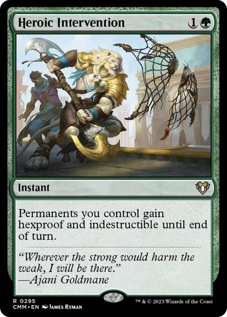 Heroic Intervention [Commander Masters] Foil