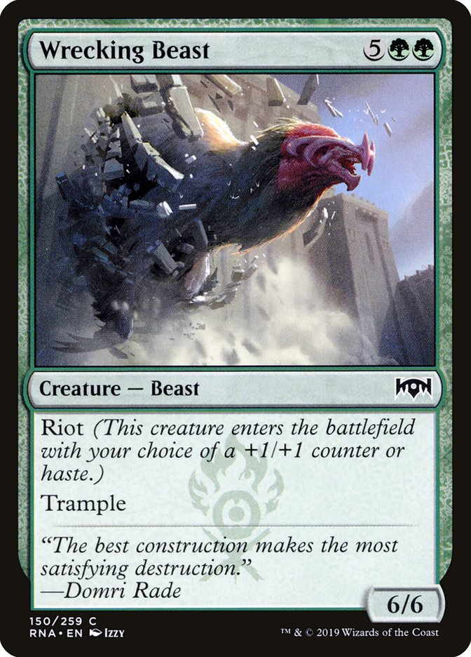 Wrecking Beast [Ravnica Allegiance] Foil
