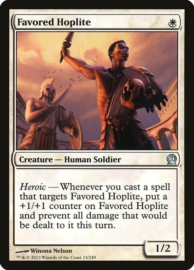 Favored Hoplite [Theros] Foil