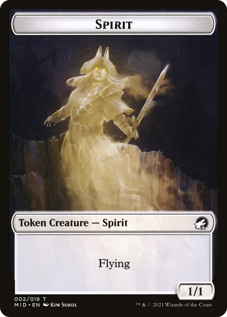 Spirit  [Innistrad: Midnight Hunt Tokens] Foil