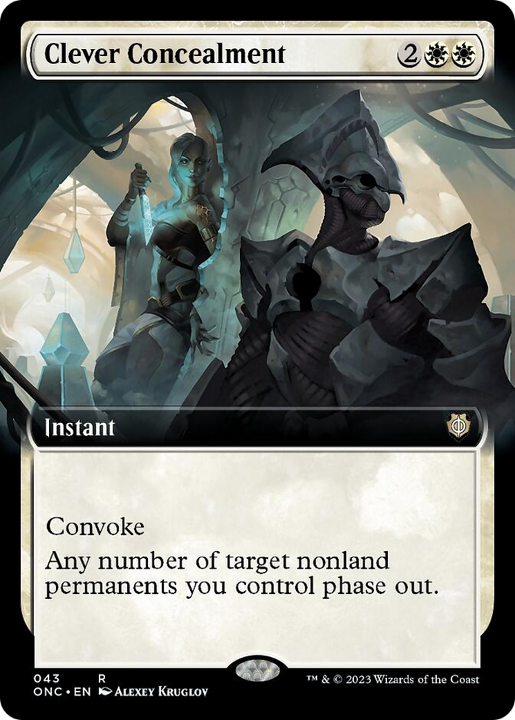 Clever Concealment (Extended Art) [Phyrexia: All Will Be One Commander] Foil