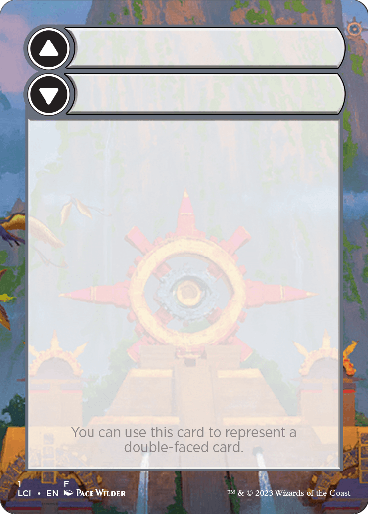 Double-Faced Substitute Card  [The Lost Caverns of Ixalan Substitute Cards] (Borderless) Foil