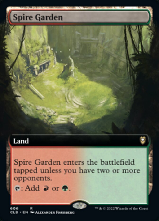 Spire Garden (Extended Art) [Commander Legends: Battle for Baldur's Gate] Foil