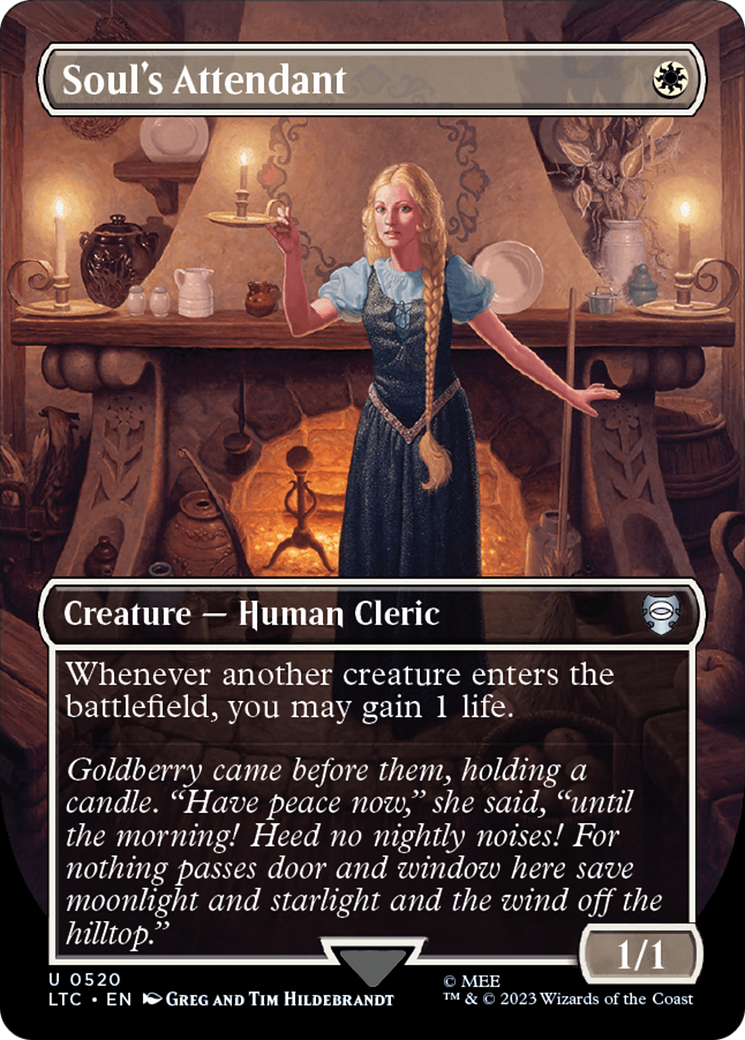 Soul's Attendant (Borderless) [The Lord of the Rings: Tales of Middle-Earth Commander] Foil