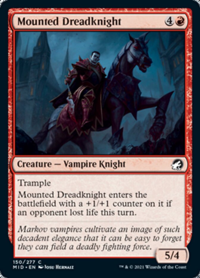 Mounted Dreadknight [Innistrad: Midnight Hunt] Foil
