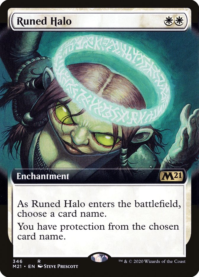 Runed Halo (Extended Art) [Core Set 2021] Foil