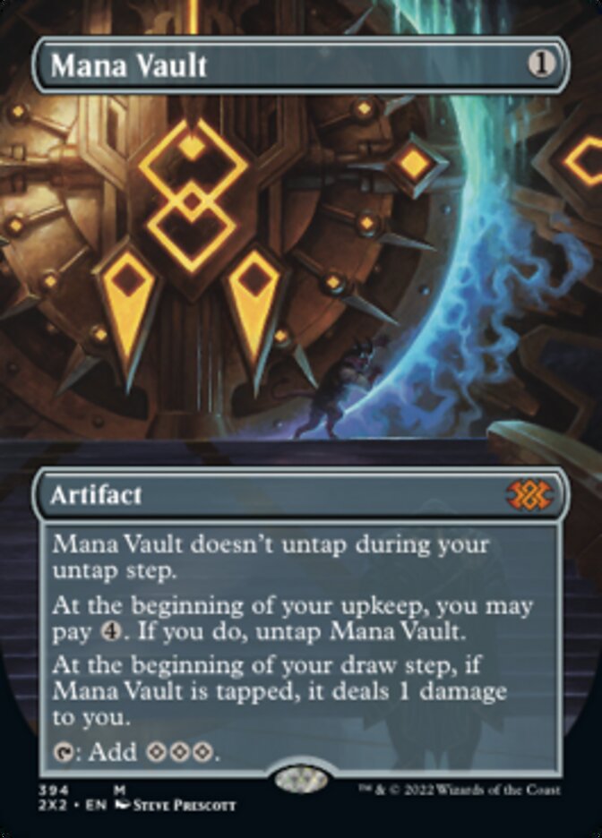 Mana Vault (Borderless Alternate Art) [Double Masters 2022] Foil
