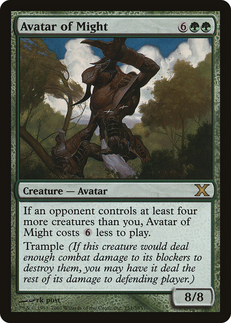 Avatar of Might  [Tenth Edition]