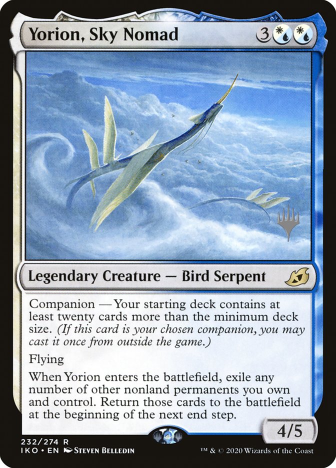 Yorion, Sky Nomad (Promo Pack) [Ikoria: Lair of Behemoths Promos] Foil