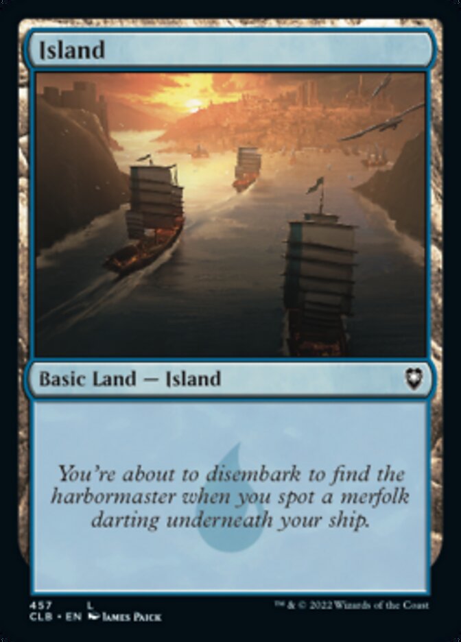 Island (457) [Commander Legends: Battle for Baldur's Gate] Foil
