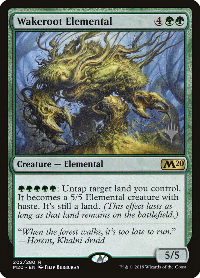 Wakeroot Elemental (Promo Pack) [Core Set 2020 Promos] Foil