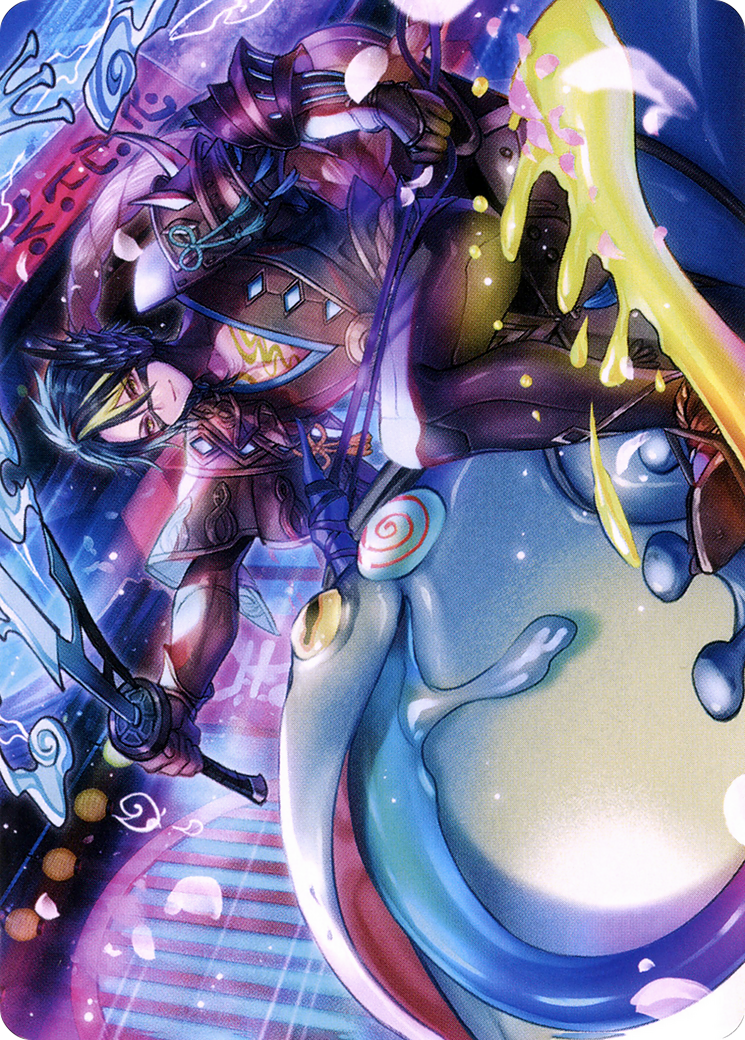 Tatsunari, Toad Rider // Tatsunari, Toad Rider  [Neon Dynasty Art Series] (Borderless)