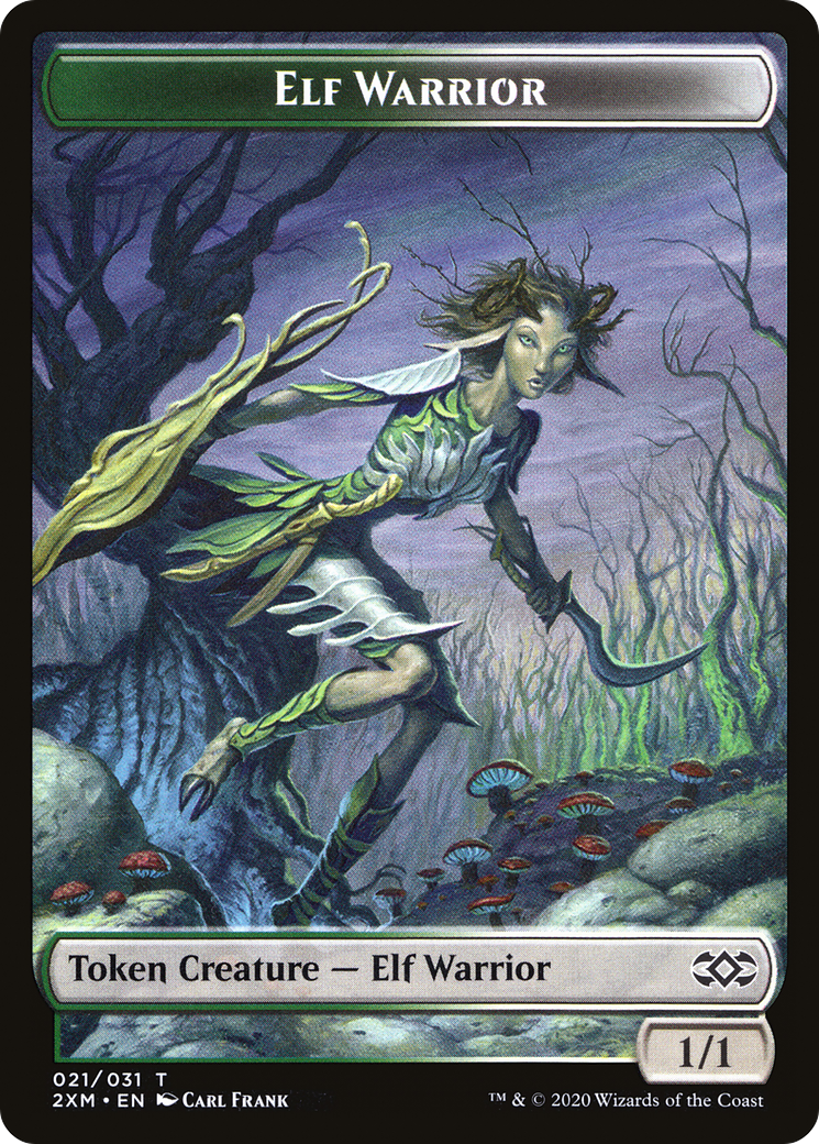 Elf Warrior  [Double Masters Tokens]
