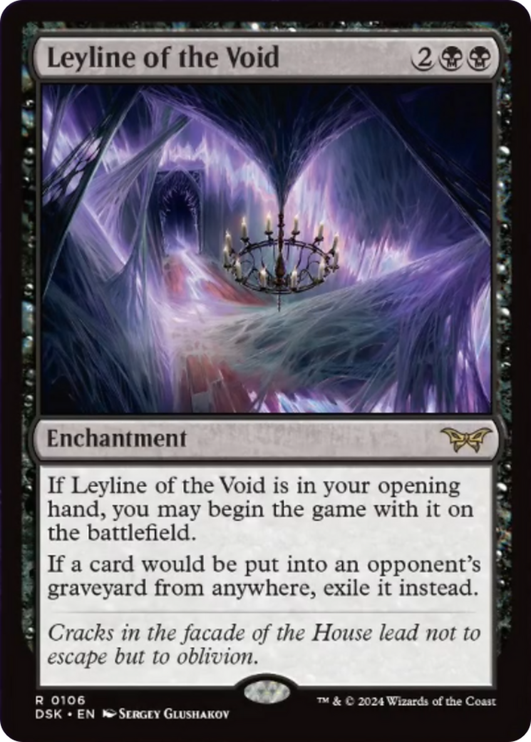Leyline of the Void [Duskmourn: House of Horror] Foil