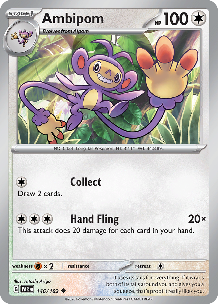 Ambipom (146/182) [Scarlet & Violet: Paradox Rift] Reverse Holofoil