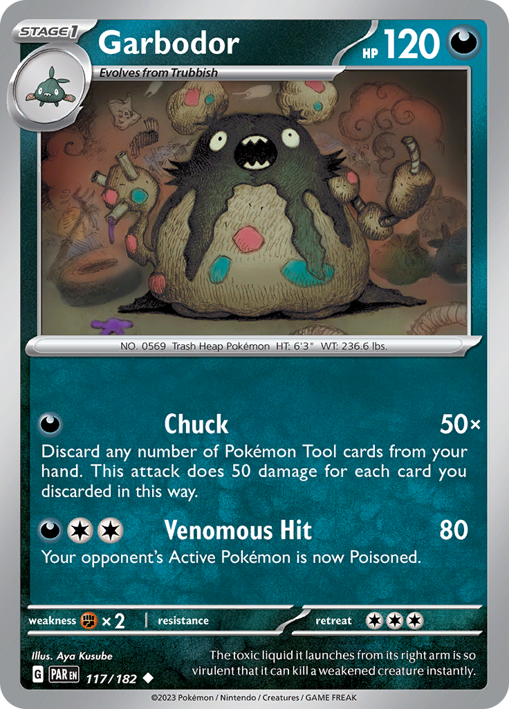 Garbodor (117/182) [Scarlet & Violet: Paradox Rift] Reverse Holofoil