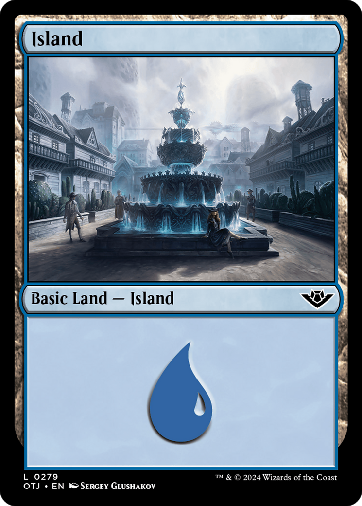 Island (0279) [Outlaws of Thunder Junction] Foil