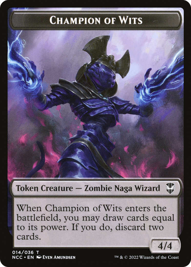 Champion of Wits  [New Capenna Commander Tokens] Foil