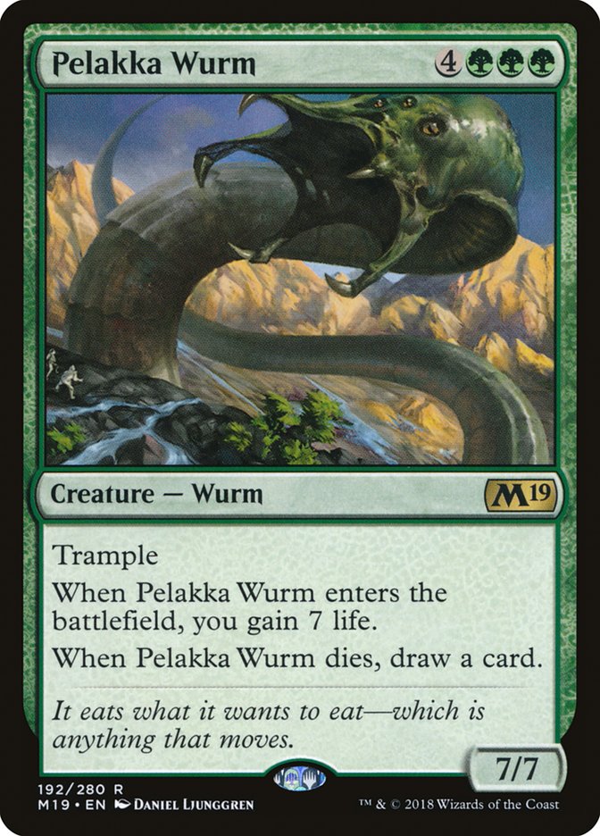 Pelakka Wurm [Core Set 2019] Foil