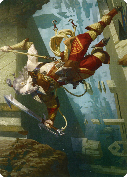 Cliffhaven Sell-Sword // Cliffhaven Sell-Sword  [Zendikar Rising Art Series] (Borderless)